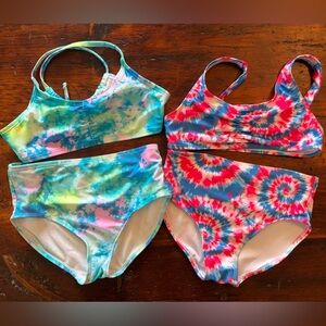 Bikini Bundle! Art Class Blue and Pink with Tie-Dye Bikini
